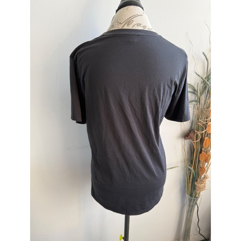 Lululemon Mens Black V-Neck Short Sleeve Activewear T-Shirt Size S Small